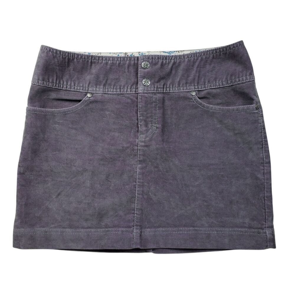 Athleta Vintage Ridge Sport Corduroy Skirt Womens 4P Purple